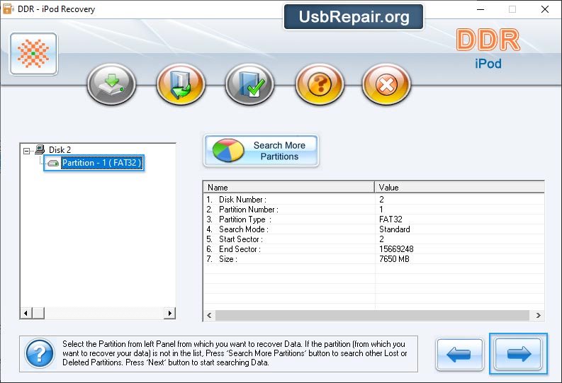 Select partition