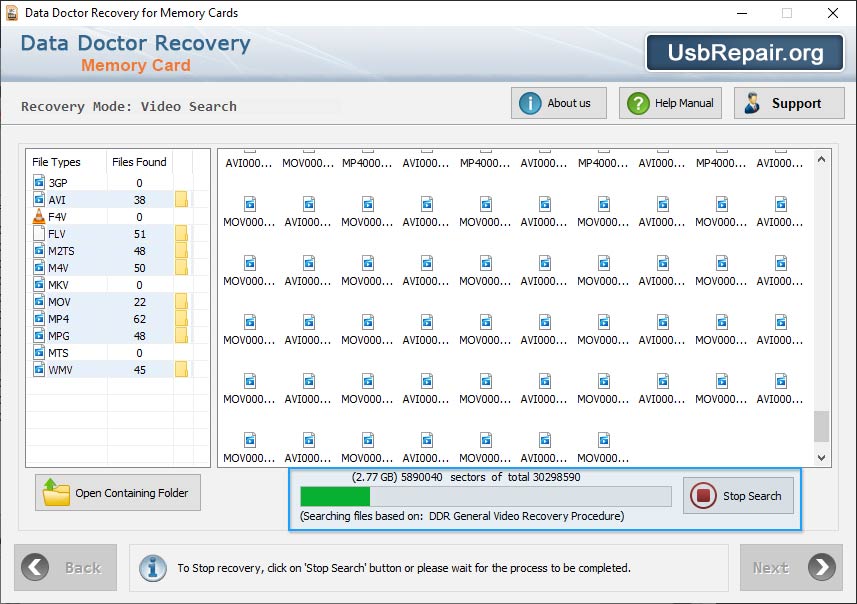Disk scanning process